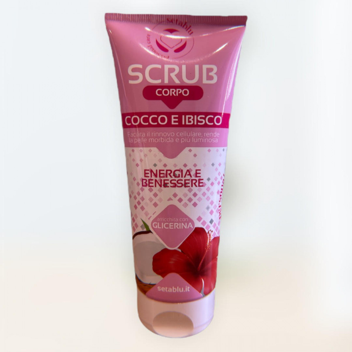 Body scrub with coconut and hibiscus